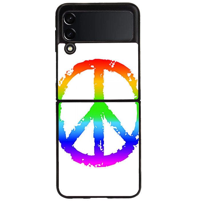 60S Peace Sign Logo Samsung Galaxy Z Flip 4 5G 2022 Case