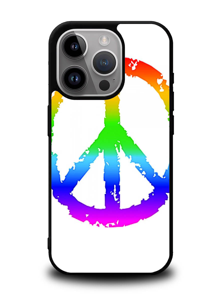 60S Peace Sign Logo iPhone 16 Pro Max Case