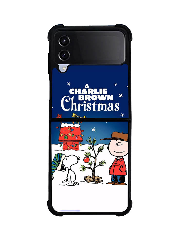 A Charlie Brown Peanuts Christmas Cartoon Samsung Galaxy Z Flip 4 5G 2022 Case