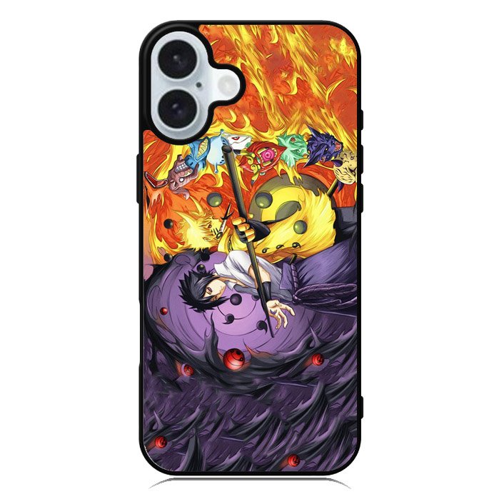 Naruto Sasuke Anime iPhone 16 Case