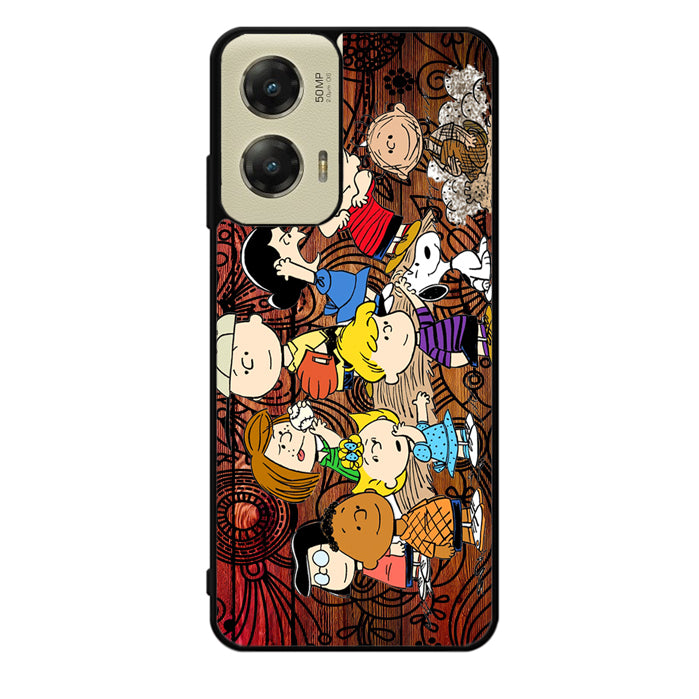 Peanuts In Background Wood Art Motorola Moto G Stylus 5G 2024 Case