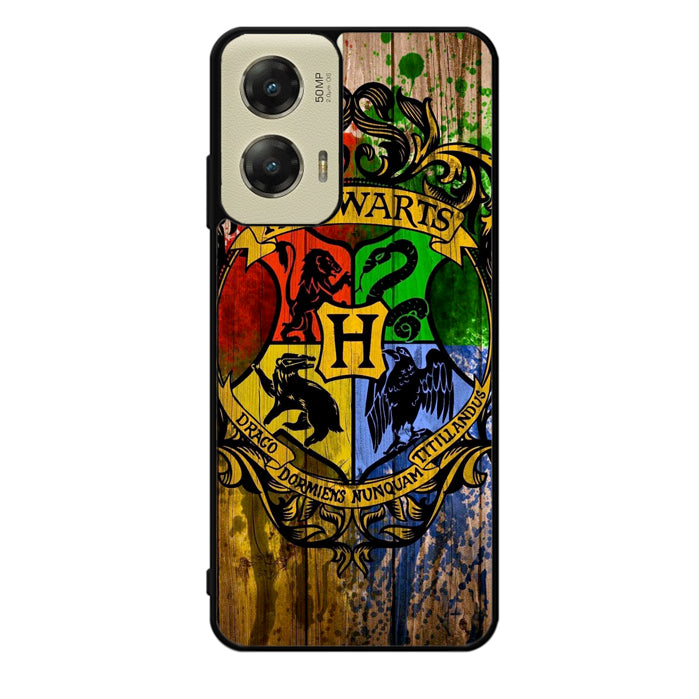 Harry Potter Hogwarts Logo wood Motorola Moto G Stylus 5G 2024 Case