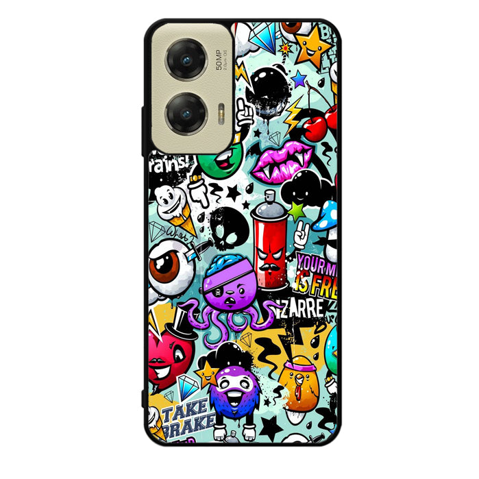 Cartoon Graffiti Motorola Moto G Stylus 5G 2024 Case