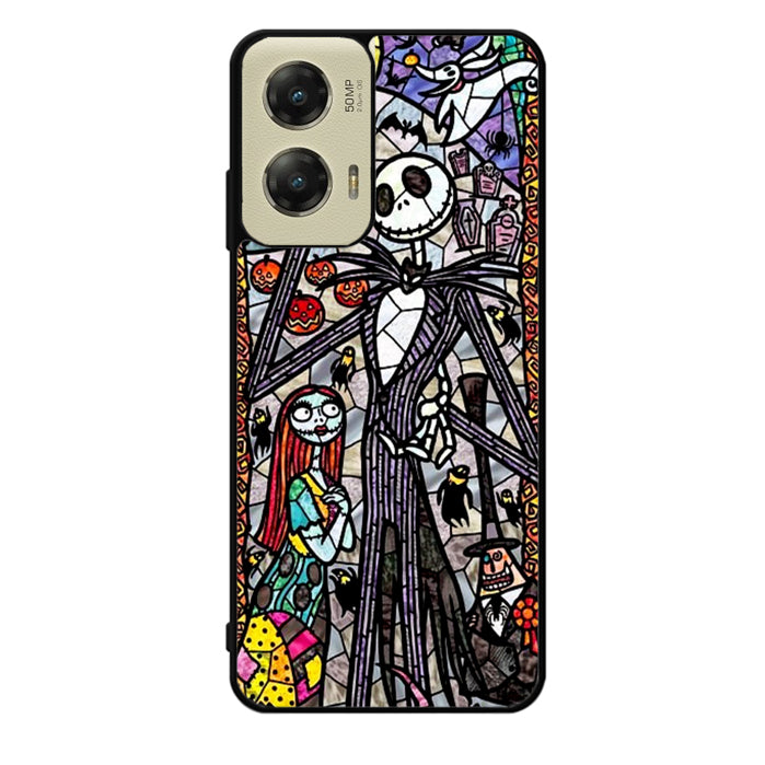 Nightmare Before Christmas Art Glass Motorola Moto G Stylus 5G 2024 Case