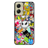 Stickerbomb Graffiti Art Collage Cool Motorola Moto G Stylus 5G 2024 Case