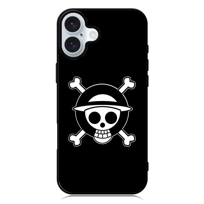 One Piece Logo Black iPhone 16 Plus Case