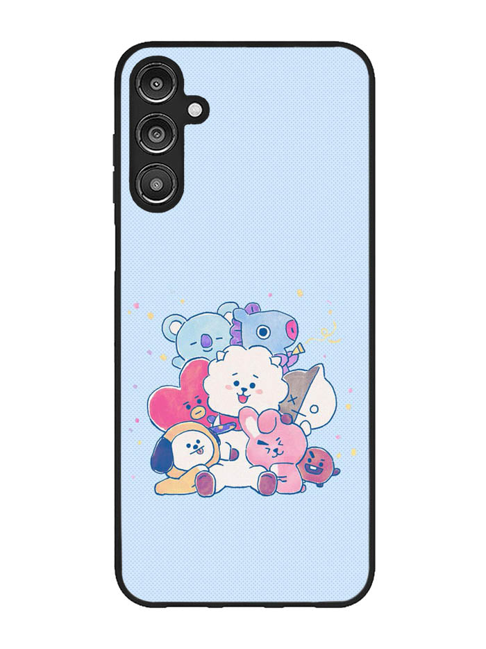 BTS BT21 Blue Texture Samsung Galaxy A14 5G Case