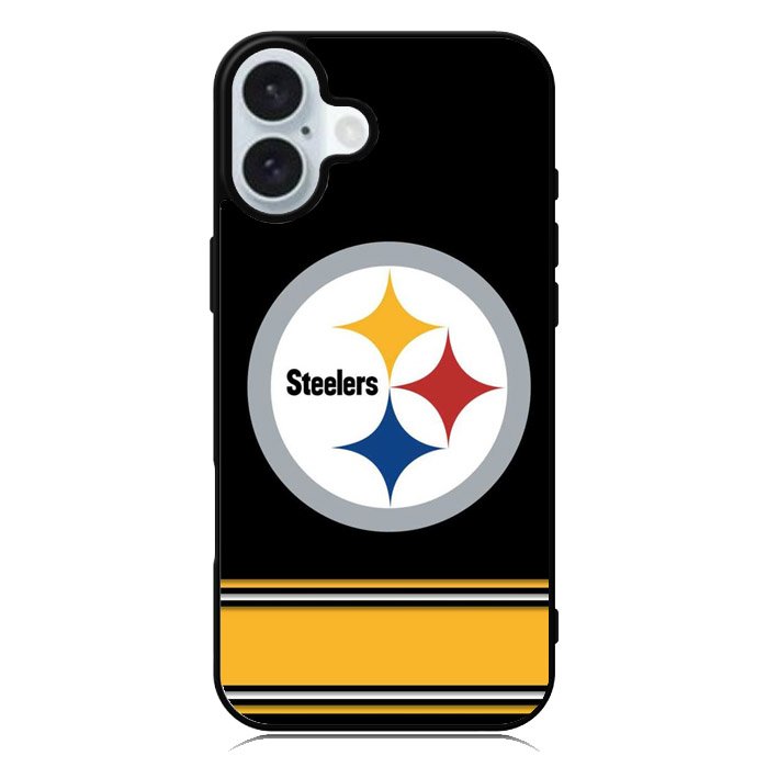 Pittsburgh Steelers Logo Strip iPhone 16 Case