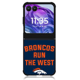 Denver Broncos Run The West Motorola Moto Razr Plus 2024 , Moto Razr+ 2024 Case