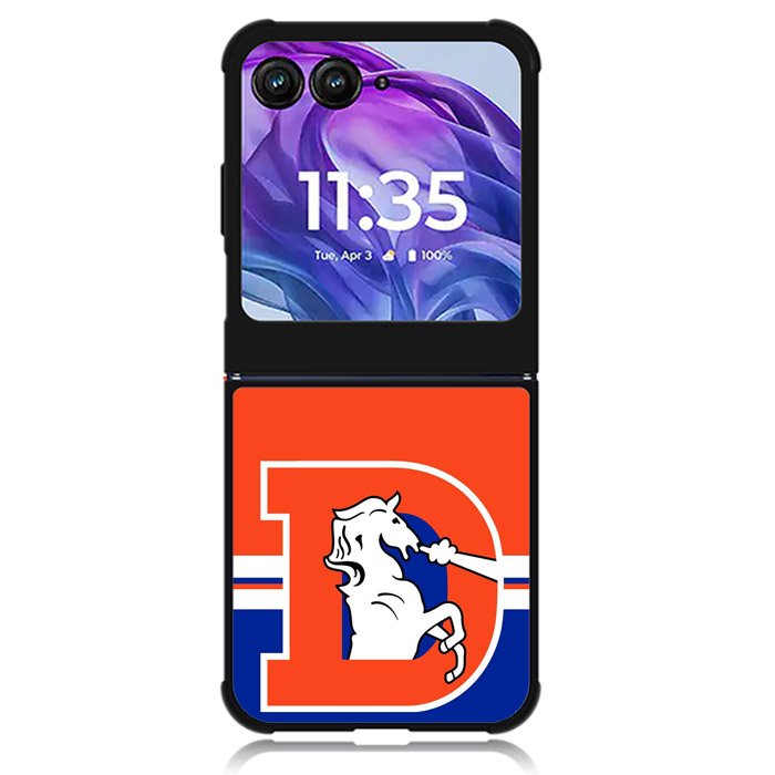 Denver Broncos Old Motorola Moto Razr Plus 2024 , Moto Razr+ 2024 Case