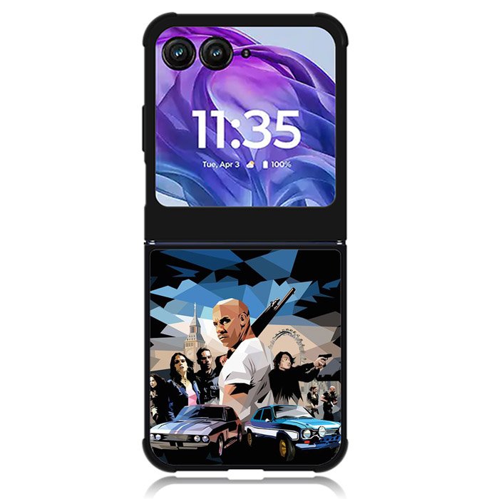 The Fast And Furious 9 Art Painting Motorola Moto Razr Plus 2024 , Moto Razr+ 2024 Case