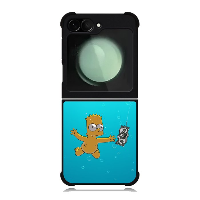 Bart Simpsons Nevermind Nirvana Samsung Galaxy Z Flip 6 Case