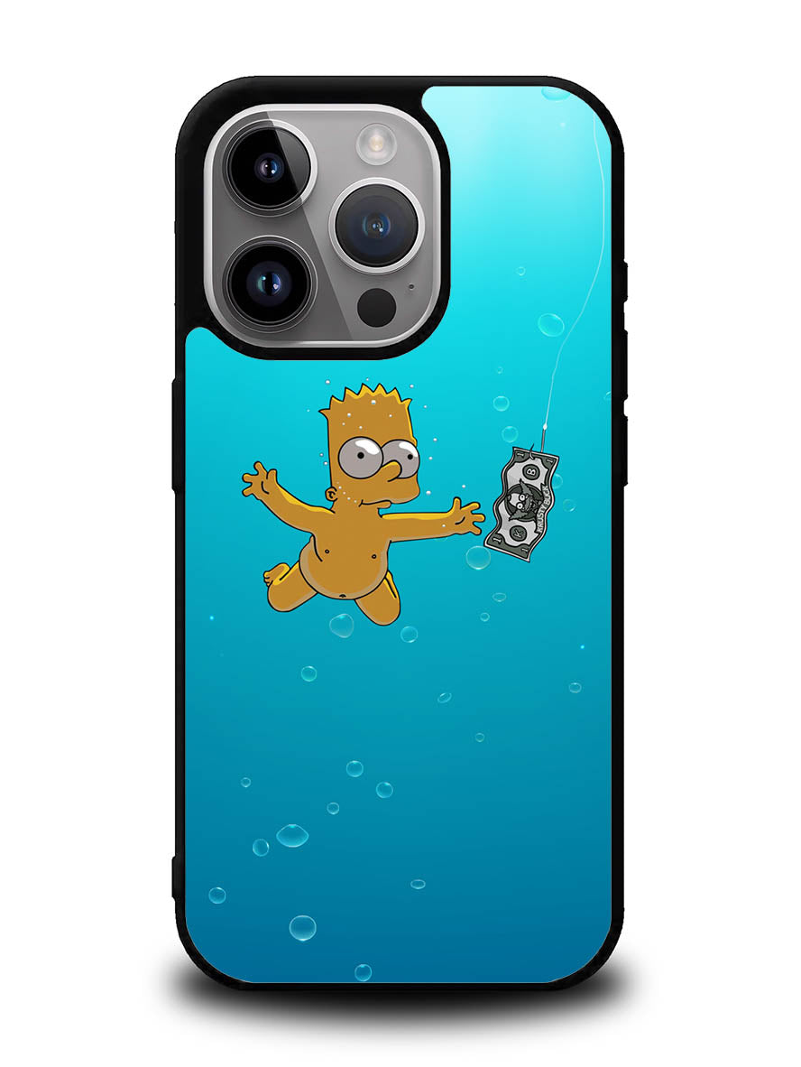 Bart Simpsons Nevermind Nirvana iPhone 16 Pro Max Case