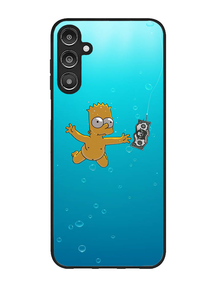 Bart Simpsons Nevermind Nirvana Samsung Galaxy A14 5G Case