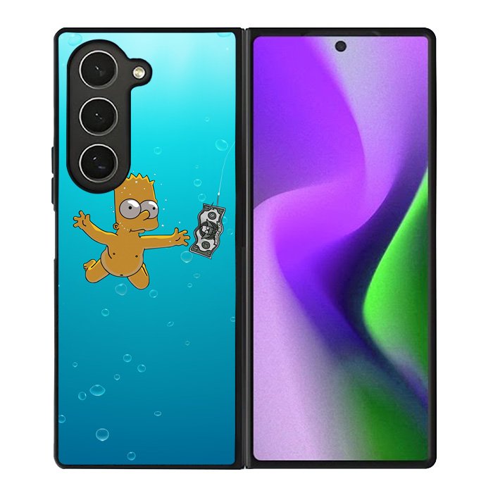 Bart Simpsons Nevermind Nirvana Samsung Galaxy Z Fold 6 Case