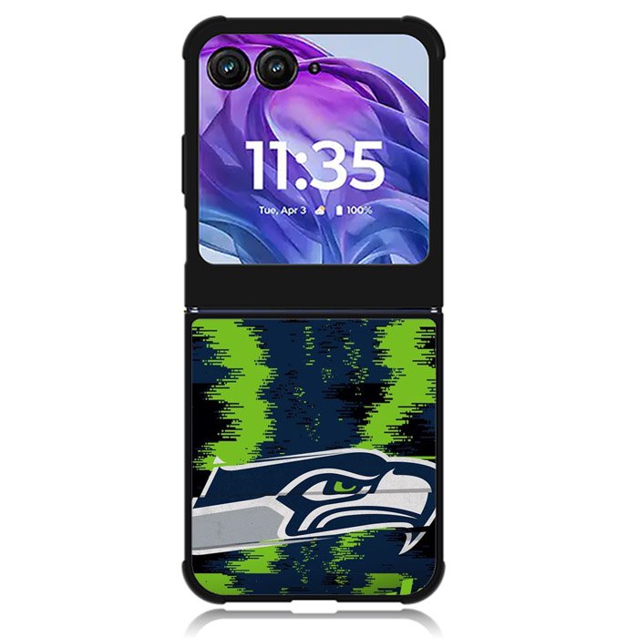 Seattle Seahawks NFL Team Logo Motorola Moto Razr Plus 2024 , Moto Razr+ 2024 Case