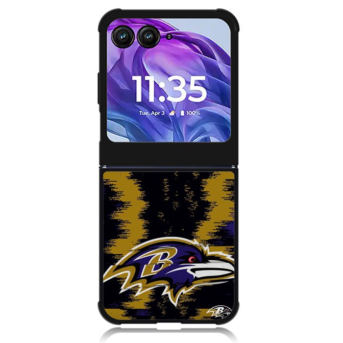 Baltimore Ravens NFL Team Logo Motorola Moto Razr Plus 2024 , Moto Razr+ 2024 Case