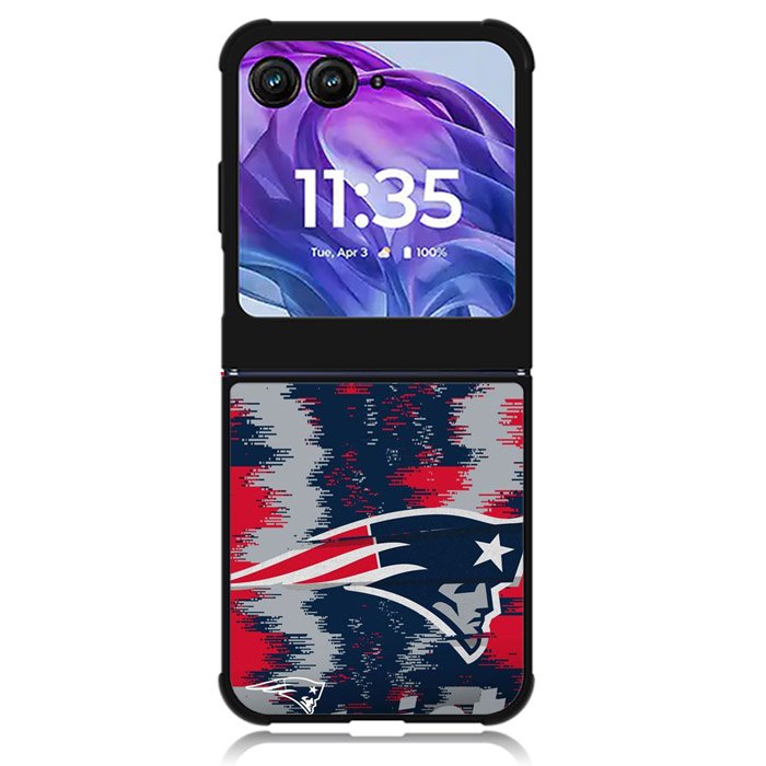 New England Patriots NFL Team Logo Motorola Moto Razr Plus 2024 , Moto Razr+ 2024 Case