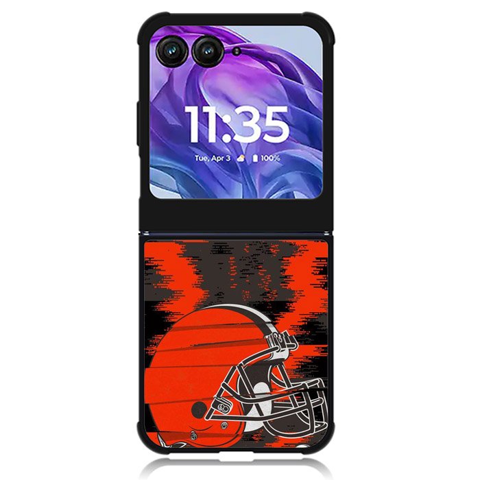 Cleveland Browns Nfl Team Logo Motorola Moto Razr Plus 2024 , Moto Razr+ 2024 Case