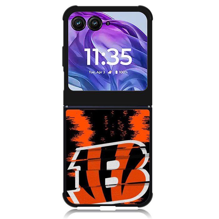 Cincinnati Bengals Nfl Team Logo Motorola Moto Razr Plus 2024 , Moto Razr+ 2024 Case