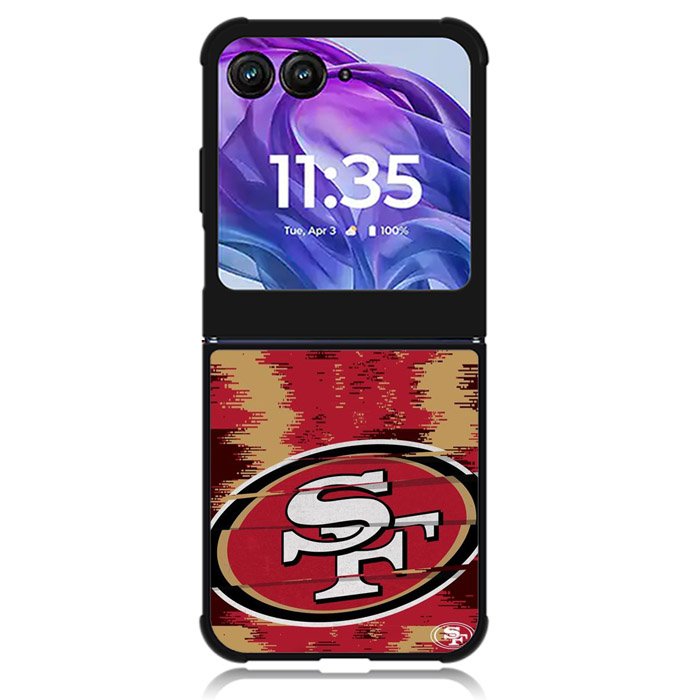 San Francisco 49Ers NFL Team Logo Motorola Moto Razr Plus 2024 , Moto Razr+ 2024 Case