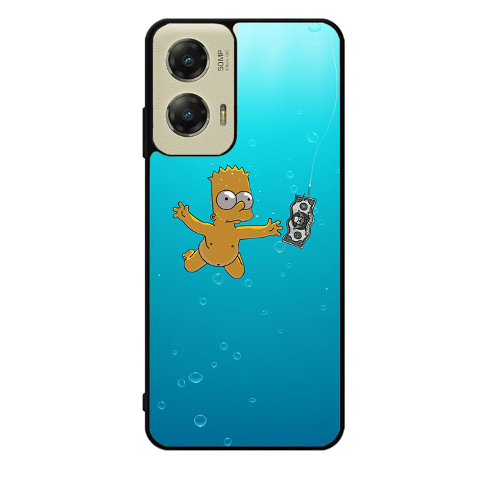 Bart Simpsons Nevermind Nirvana Motorola Moto G Stylus 5G 2024 Case