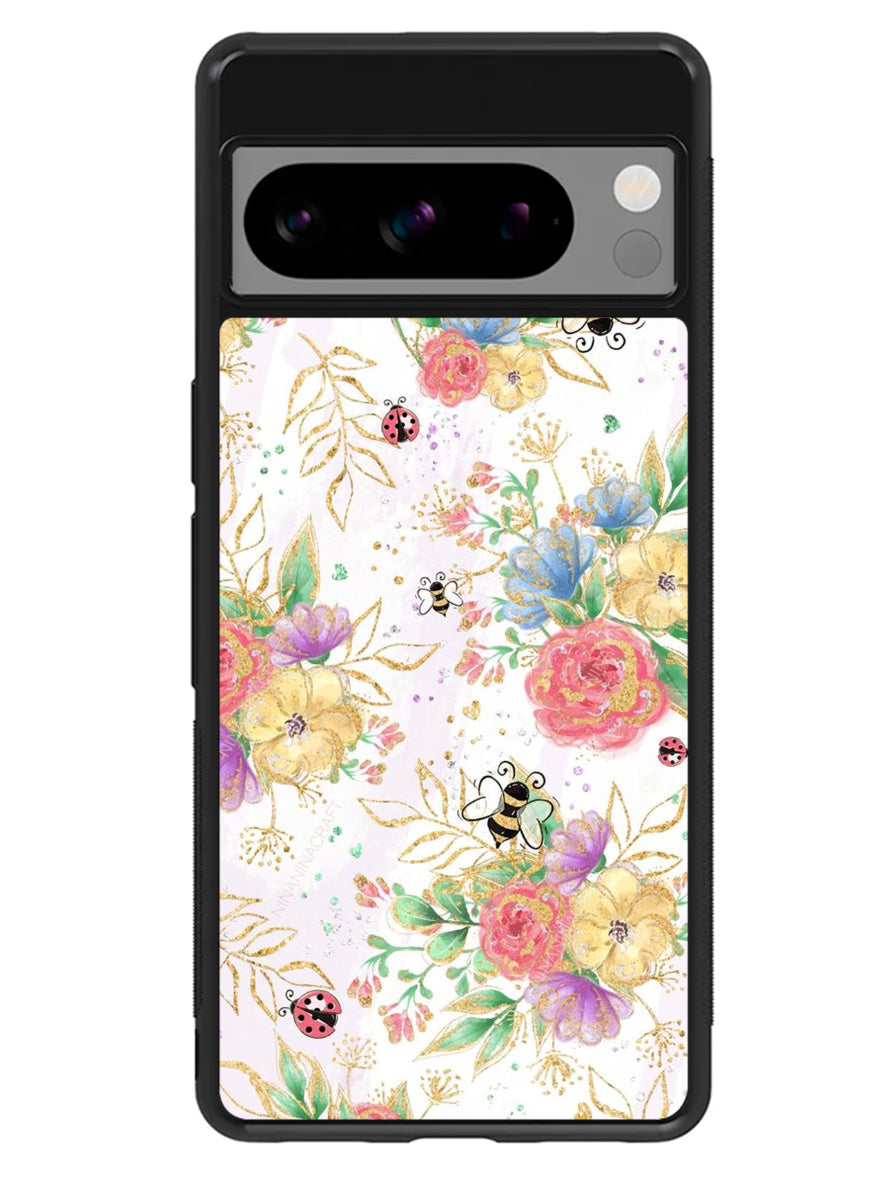 Bee Spring Flowers Google Pixel 8 Pro Case