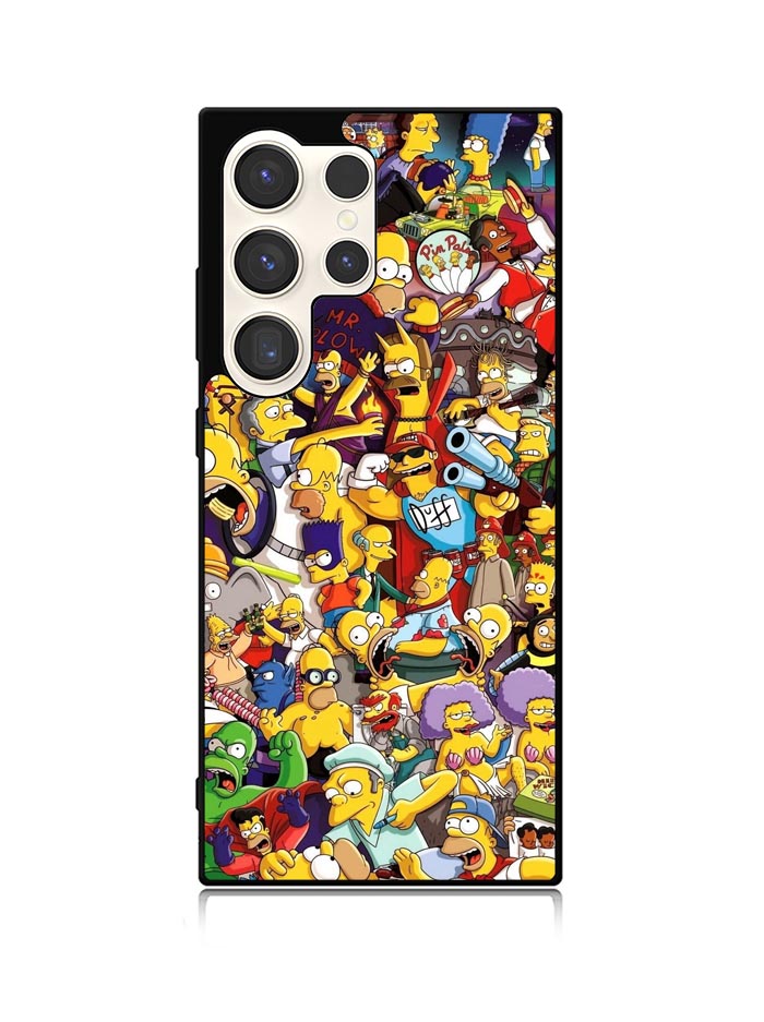 Simpsons All Characters Samsung Galaxy S24 Ultra 5G Case