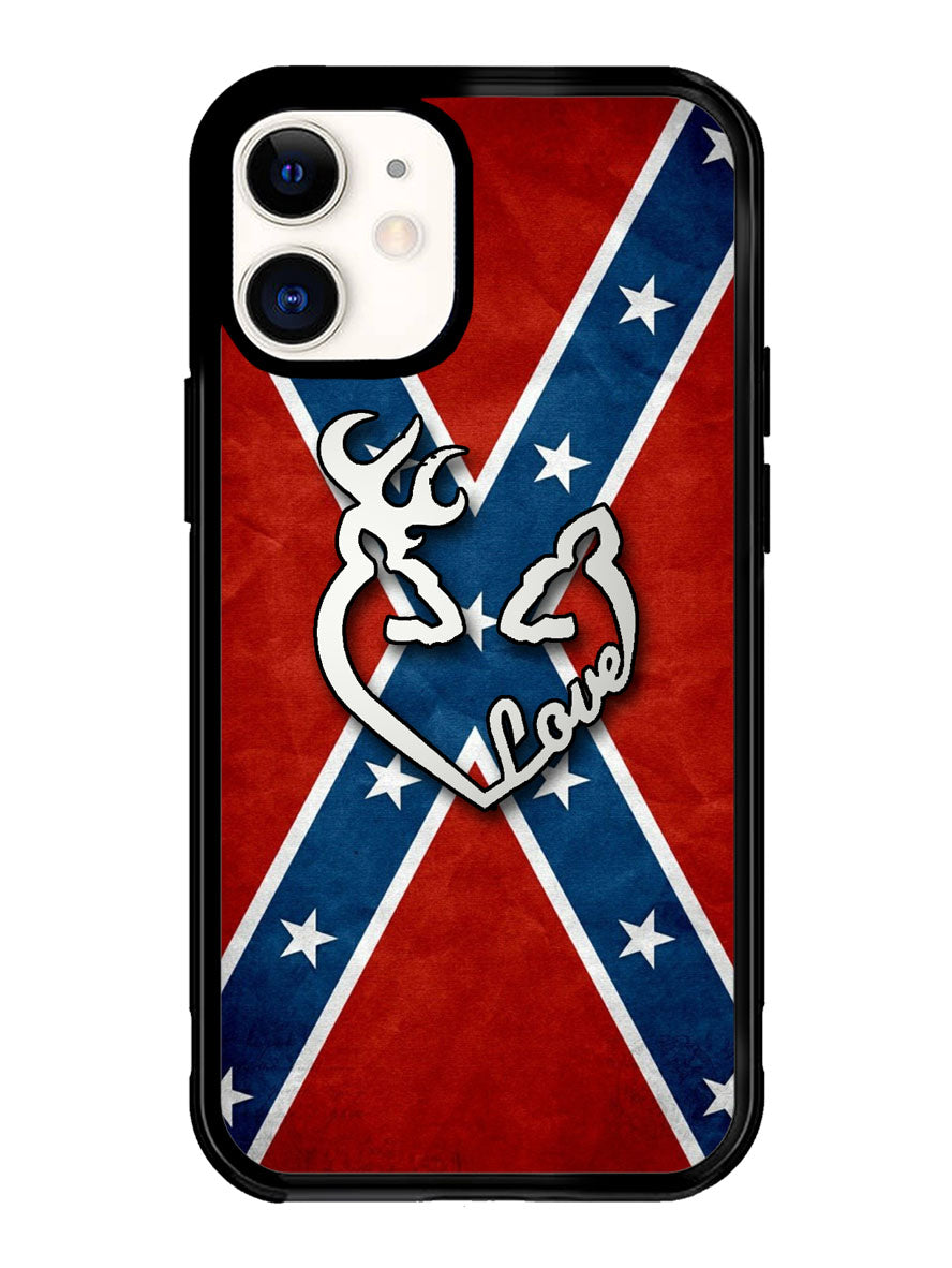 Deer Camo Love Rebel iPhone 12 Mini Case