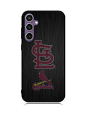 St Louis Cardinals Logo Wood Samsung Galaxy S23 FE 5G Case