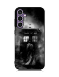 Doctor Who Tardis Police Box Black White Samsung Galaxy S23 FE 5G Case
