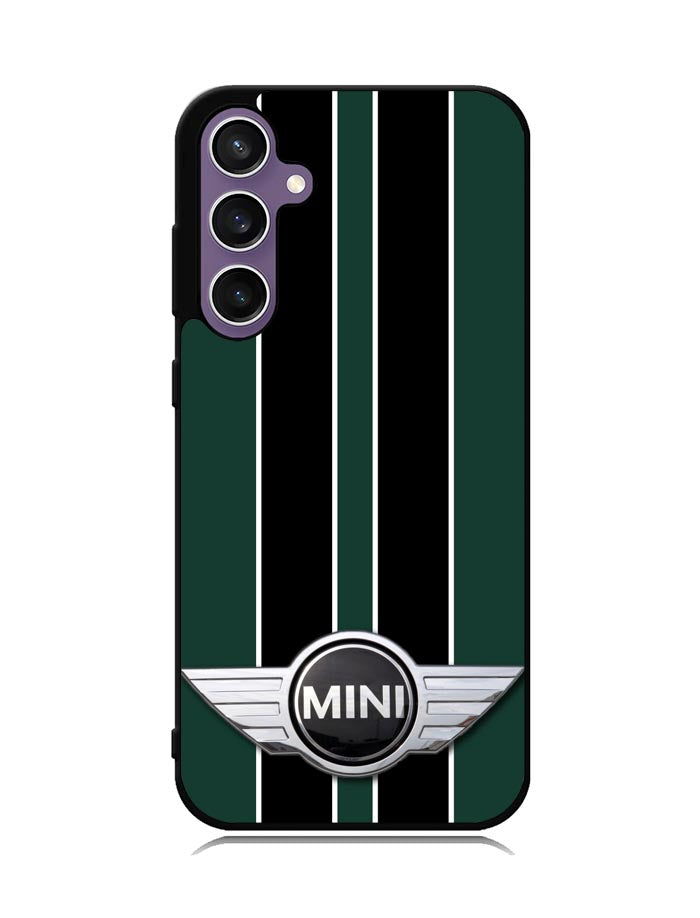 Mini Cooper Style British Racing Black Green Samsung Galaxy S23 FE 5G Case