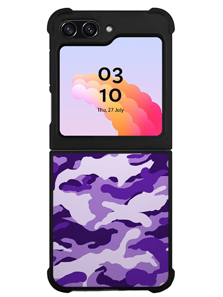 Purple Camouflage Samsung Galaxy Z Flip 5 5G 2023 Case