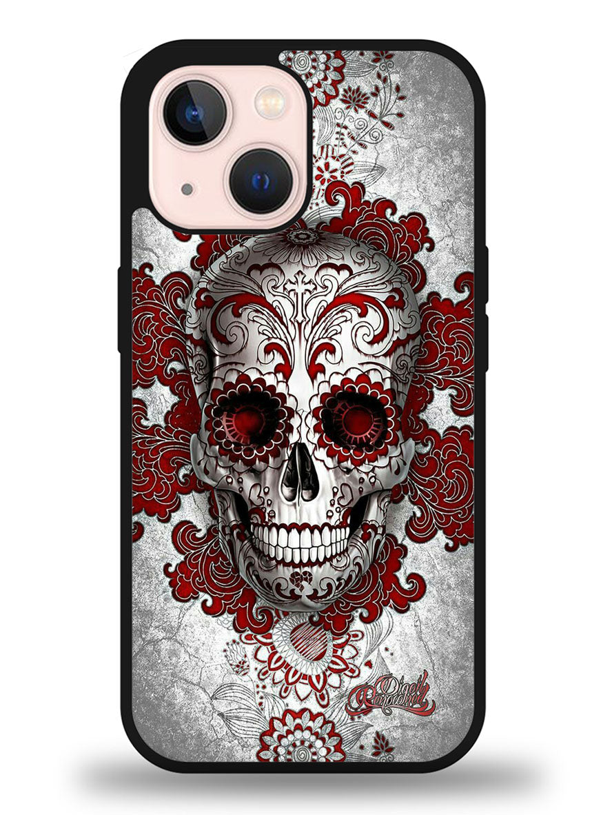 sugar skull tattoo iPhone 13 Case