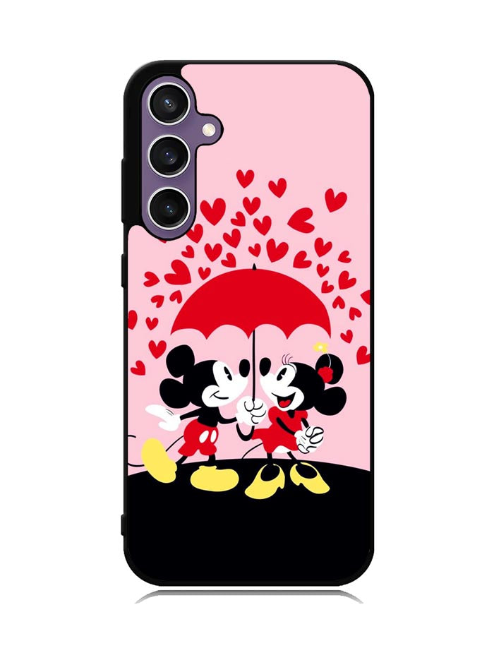Mickey And Minnie Mouse Rain Love Samsung Galaxy S23 FE 5G Case