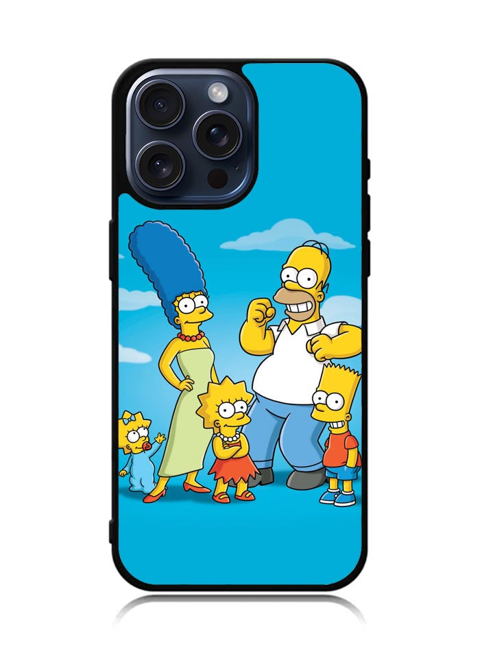 The Simpsons Group iPhone 15 Pro Case BLN1225