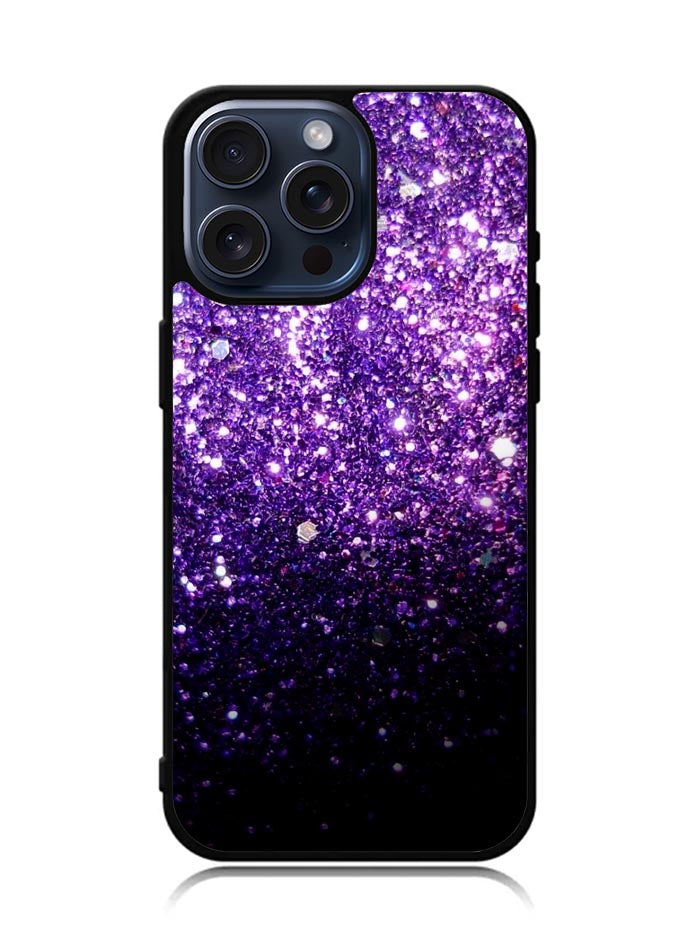 Purple Sparkling Glitter iPhone 15 Pro Max Case