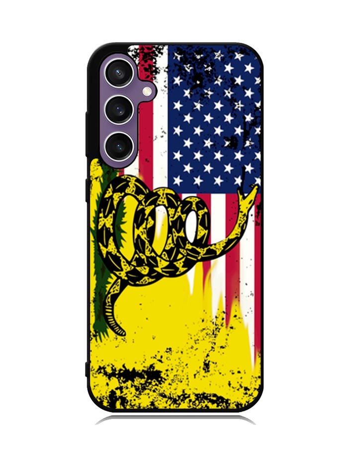 American Gadsden Flag Worn Samsung Galaxy S23 FE 5G Case
