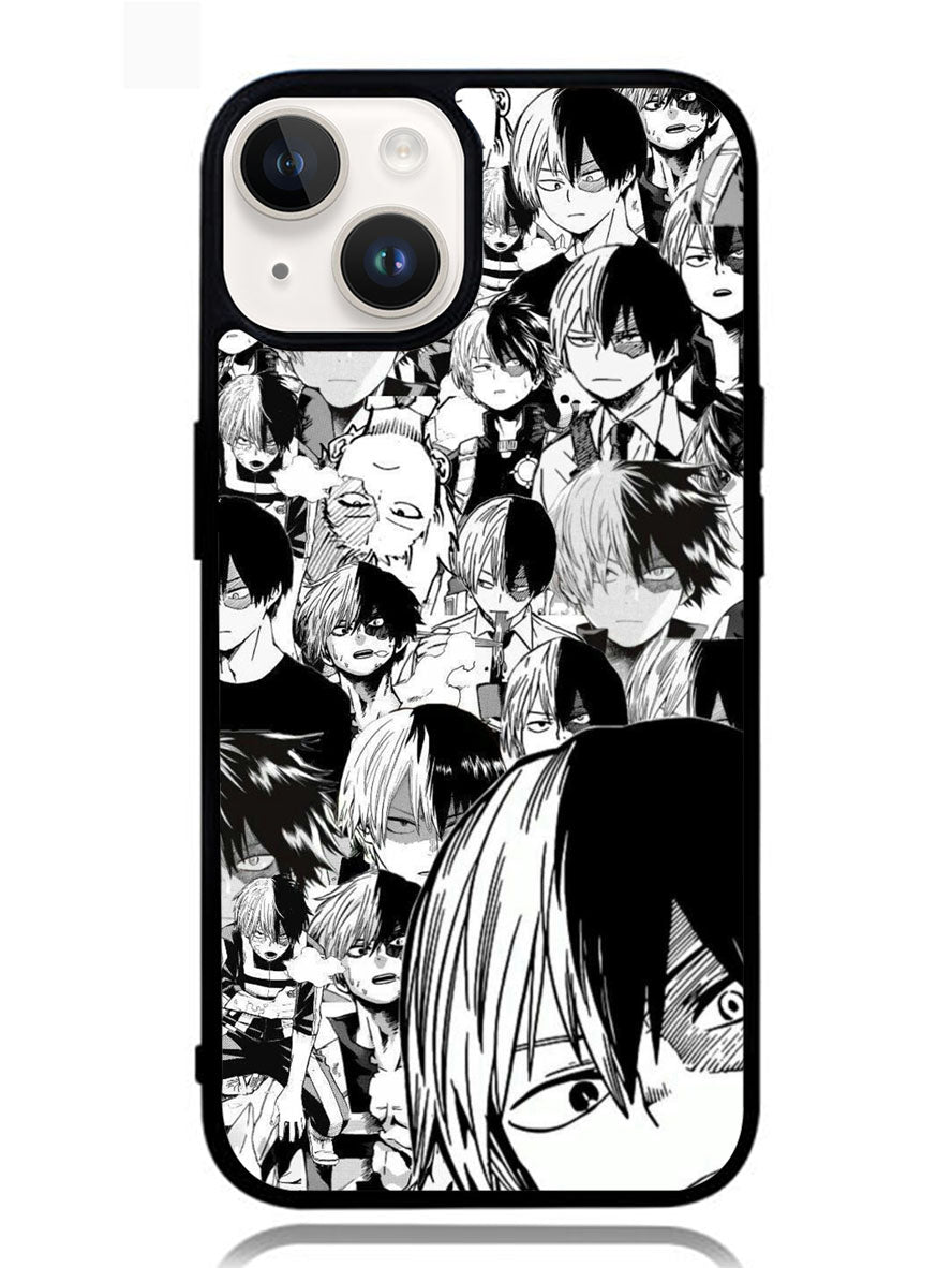 Todoroki Black and White iPhone 14 Case BLN6528