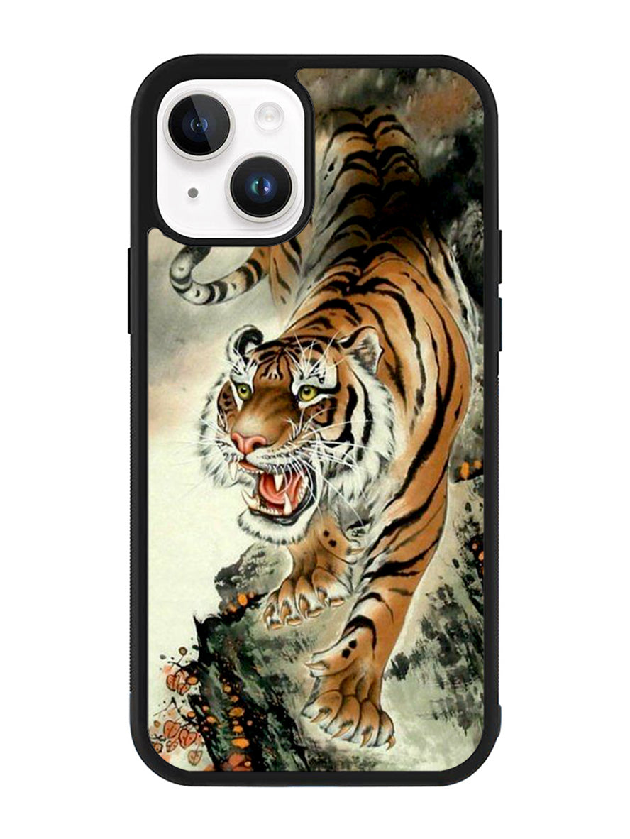 Tiger Japanese Painting iPhone 15 Plus Case BLN10942