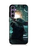 Baby Yoda In The Forest Love Butterfly Samsung Galaxy S23 FE 5G Case