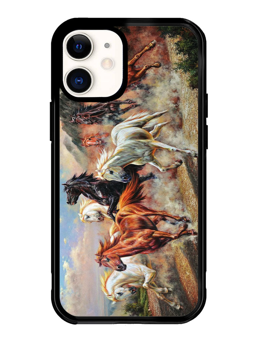 Horses Running 1st iPhone 12 Case