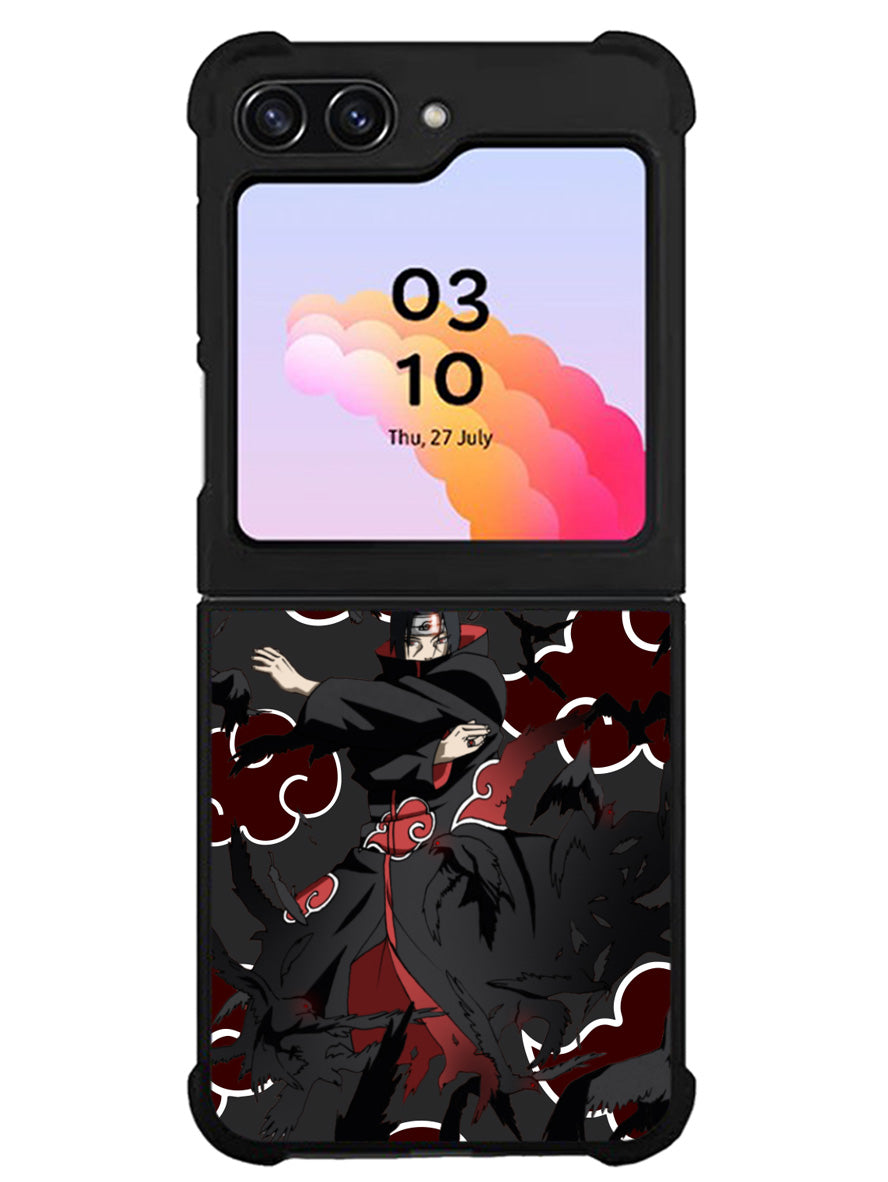 Naruto Itachi Uchiha Crows Jutsu 2nd Samsung Galaxy Z Flip 5 5G 2023 Case