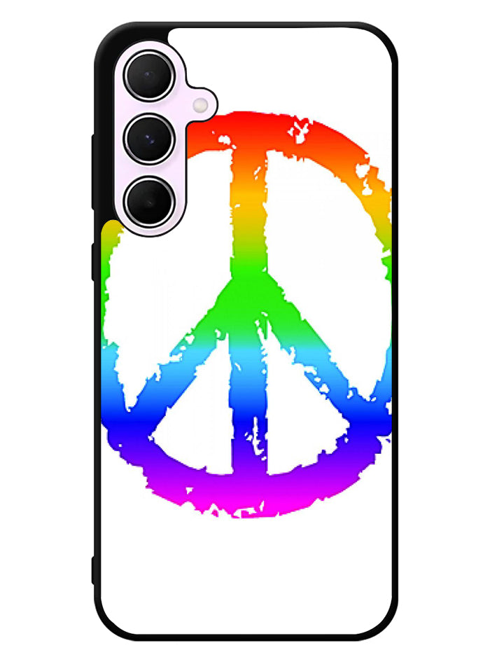 60S Peace Sign Logo Samsung Galaxy A35 5G Case