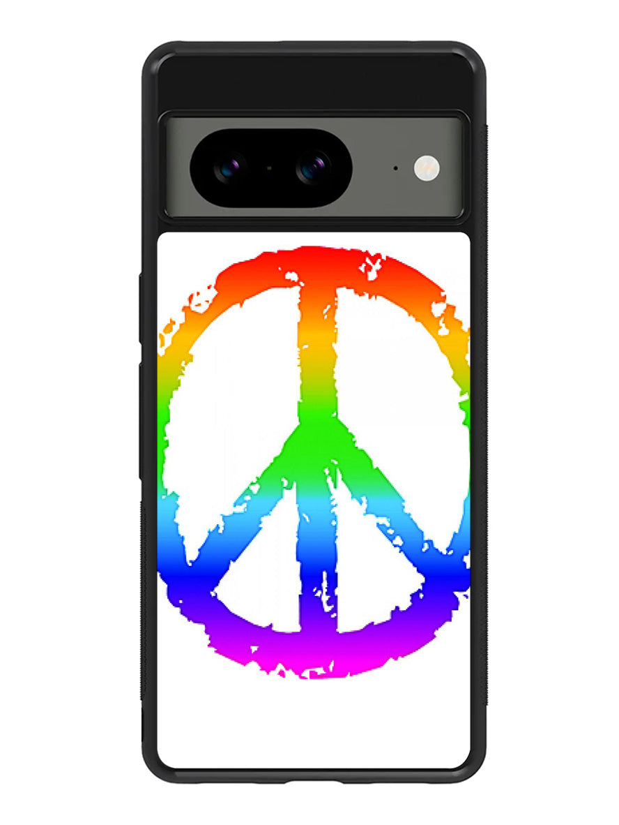 60S Peace Sign Logo Google Pixel 8 Case