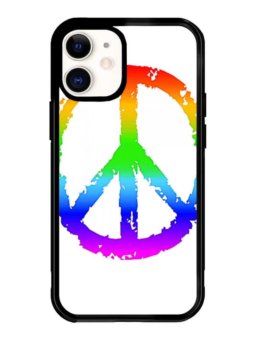 60S Peace Sign Logo iPhone 12 Case