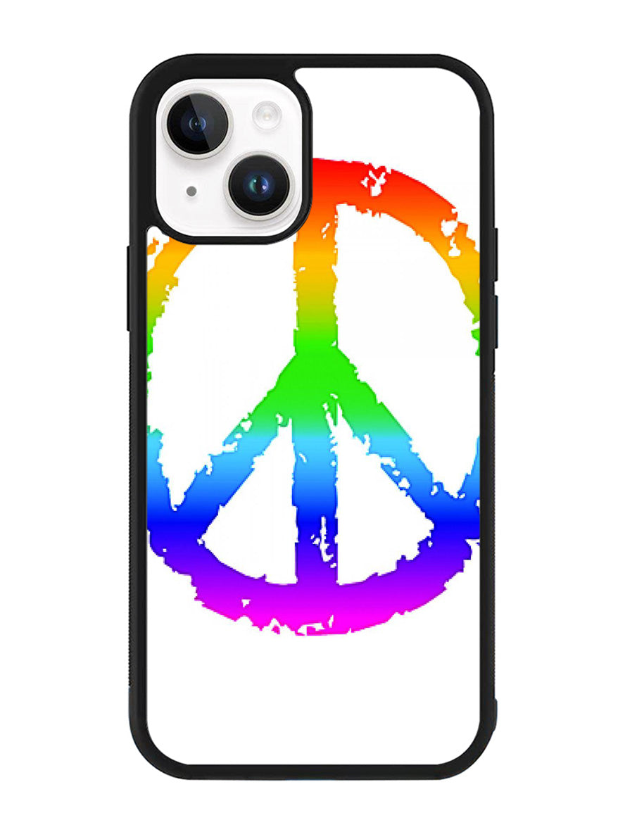 60S Peace Sign Logo iPhone 15 Case