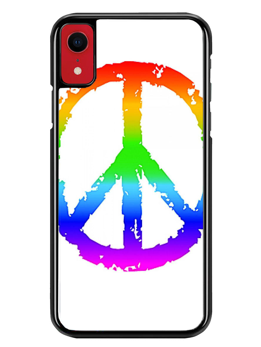 60S Peace Sign Logo iPhone XR Case