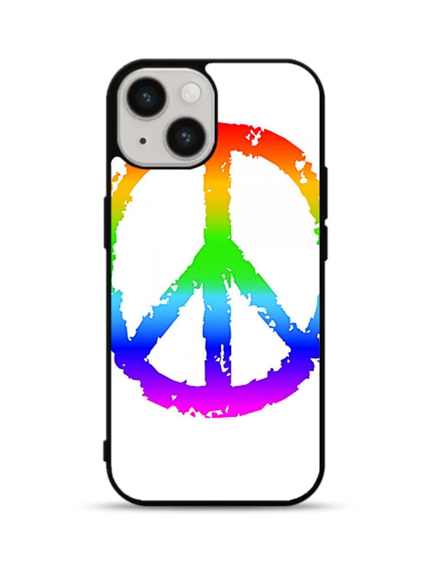 60S Peace Sign Logo iPhone 15 Plus Case