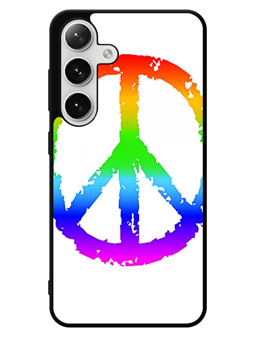 60S Peace Sign Logo Samsung Galaxy S24 5G Case